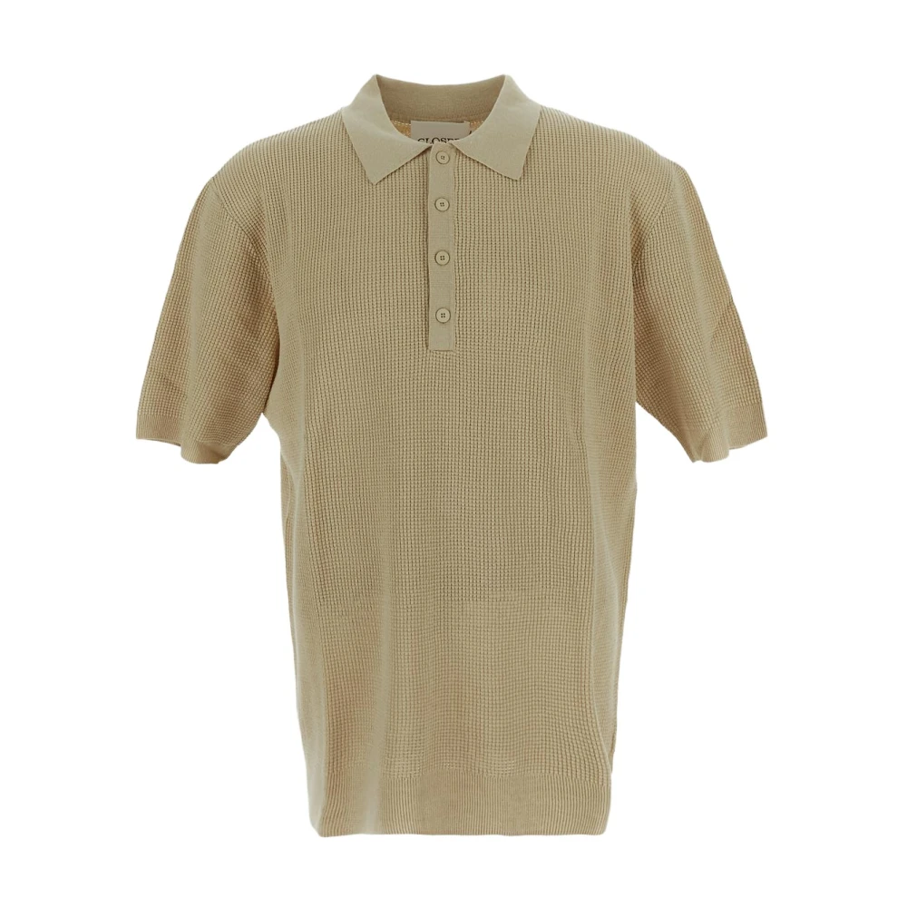 Closed Polo Shirts Beige Heren