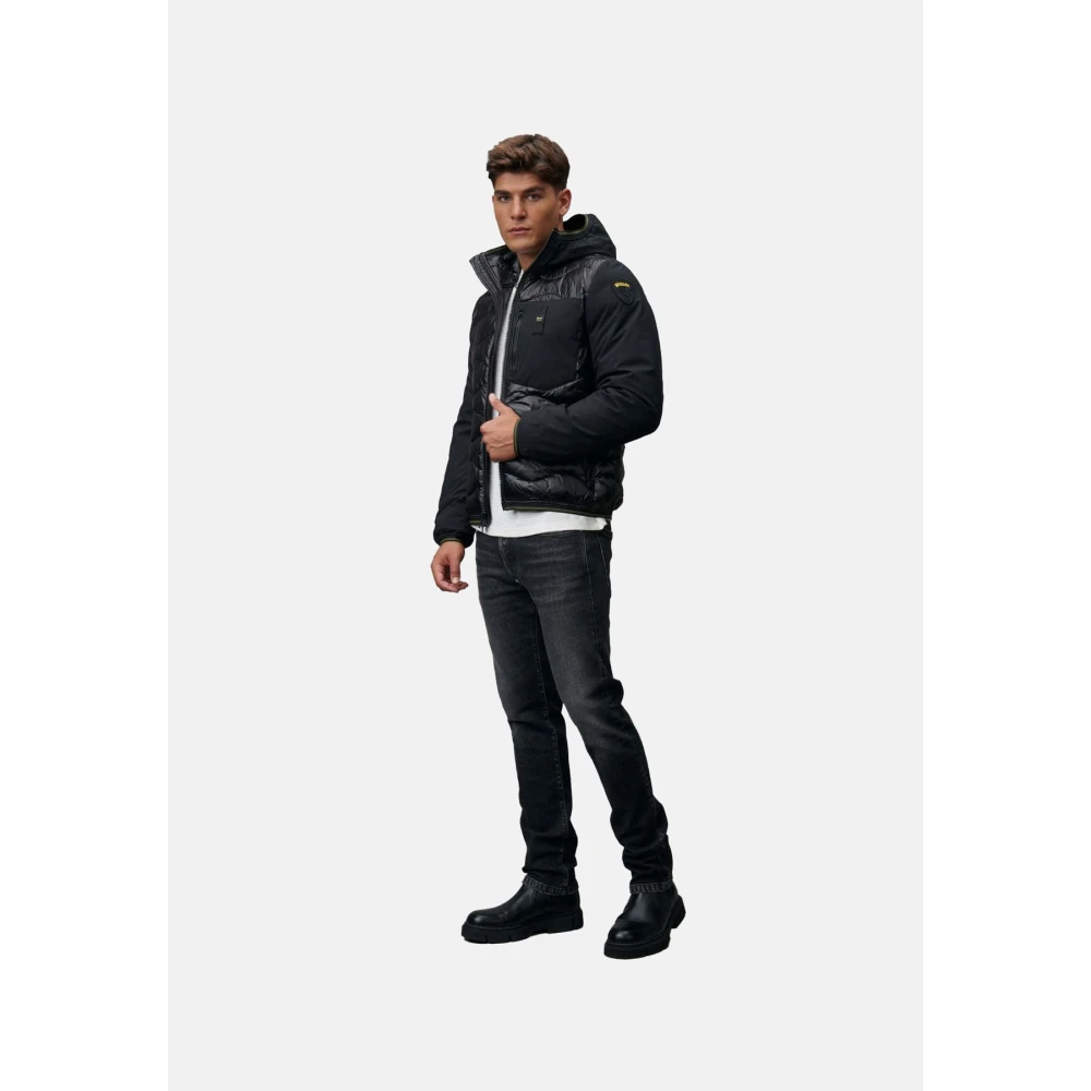 Blauer Stijlvolle Herenjas Black Heren