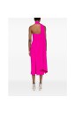 magenta-pink-one-shoulder-dress-with-scarf