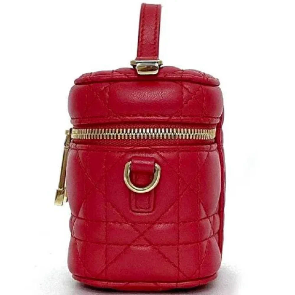 Dior Vintage Pre-owned Leather dior-bags Red Dames
