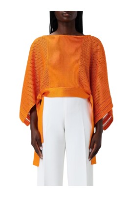vibrant-orange-knit-pullover-sweater