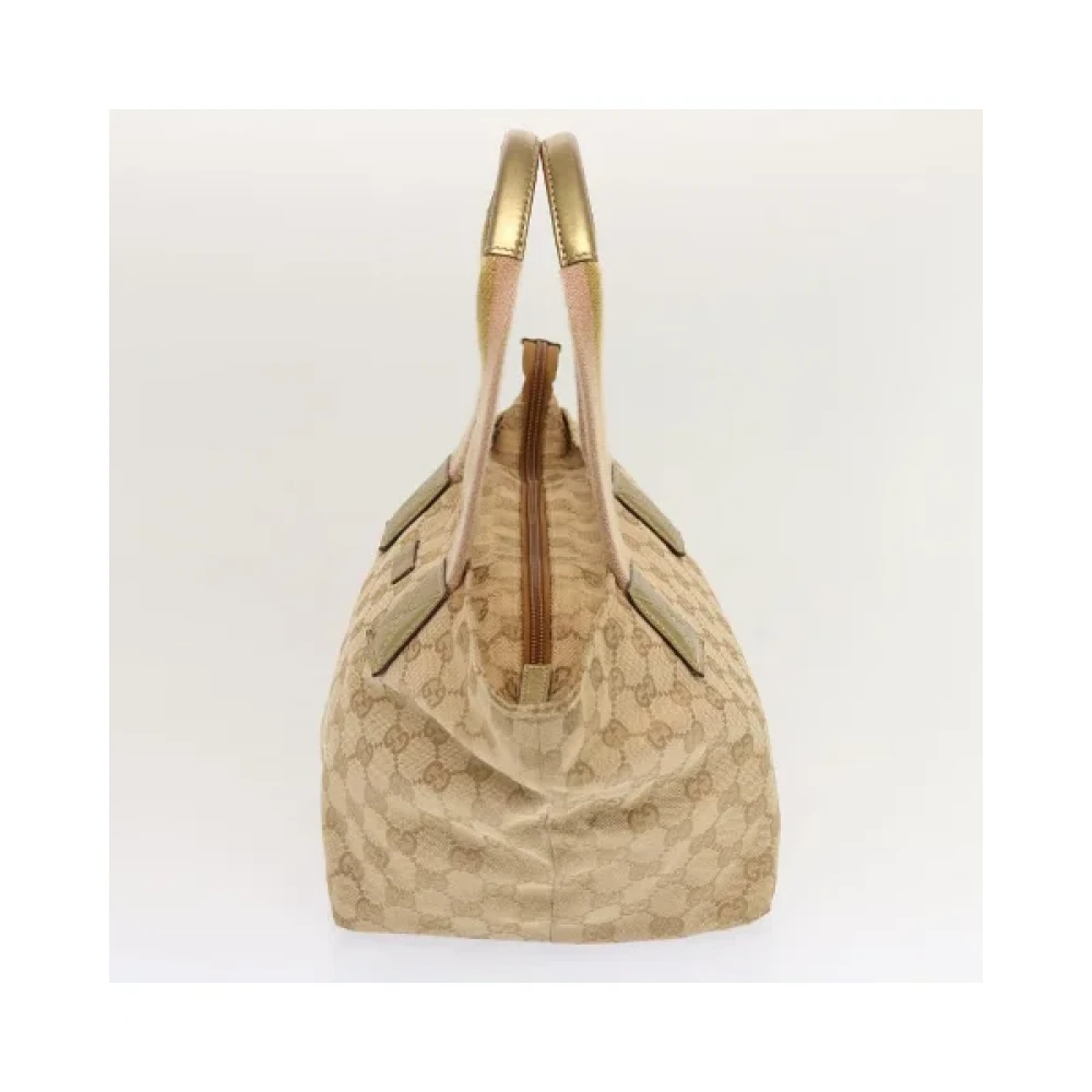 Gucci Vintage Pre-owned Canvas handbags Beige Dames