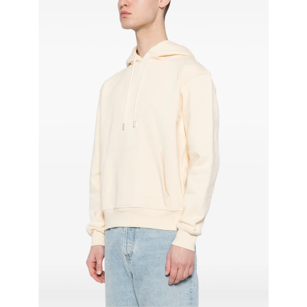 Jacquemus Geborduurd Logo Sweatshirt in Lichtgeel Beige Heren