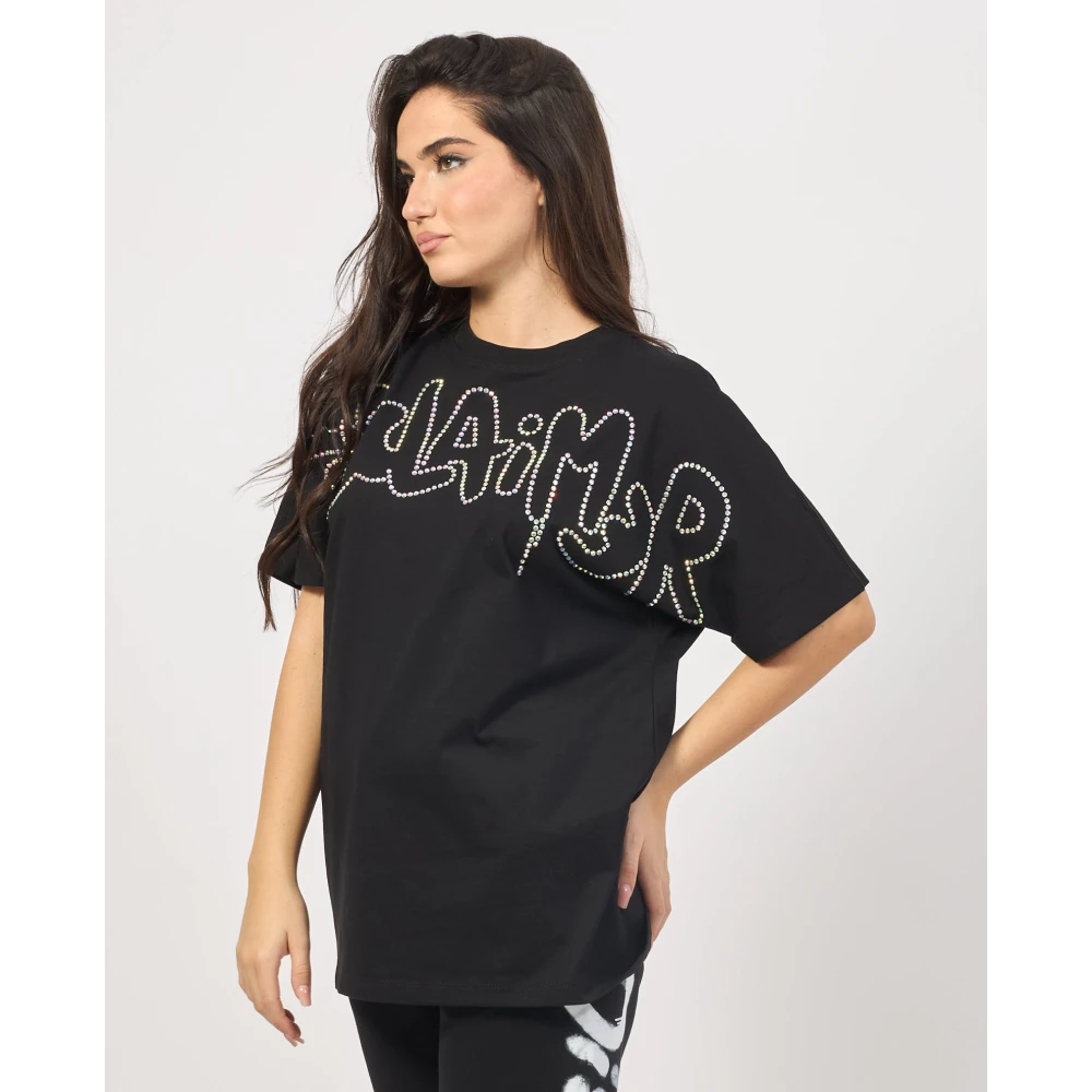 Disclaimer Zwarte trui met voorlogo Black Dames