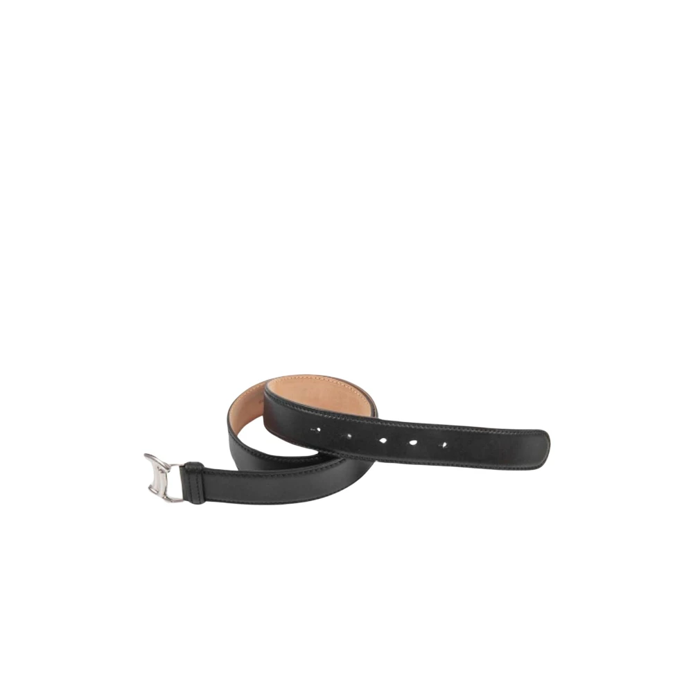 TOD'S Zwart Leren Riem Damesmode Black Dames