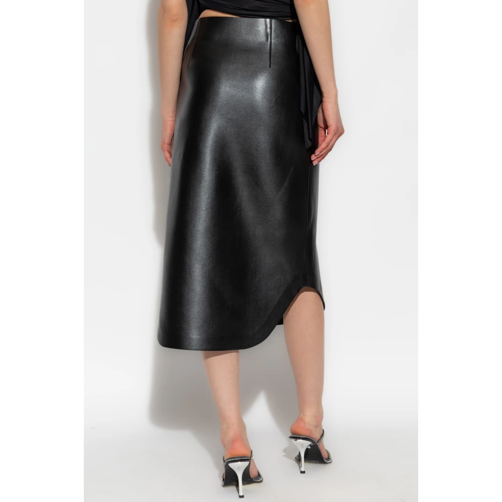 Diesel Vegan leren rok Black Dames