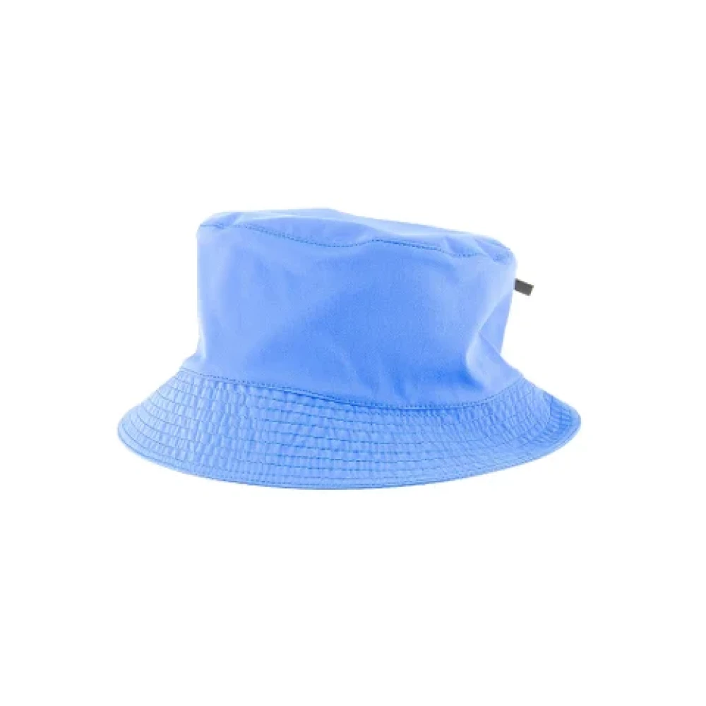 Hermès Vintage Tweedehands Hermes hoed in blauwe stof Blue Unisex