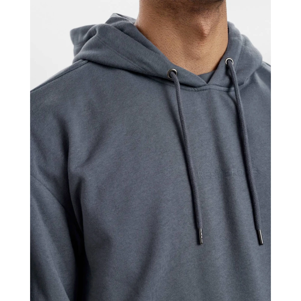 Resteröds Oversize Hoodie Sweatshirt Blue Heren