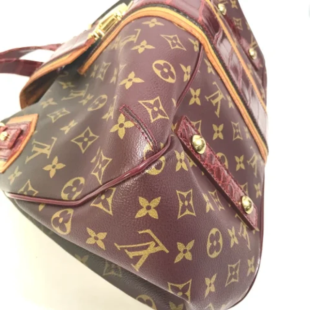 Louis Vuitton Vintage Pre-owned Cotton louis-vuitton-bags Brown Dames