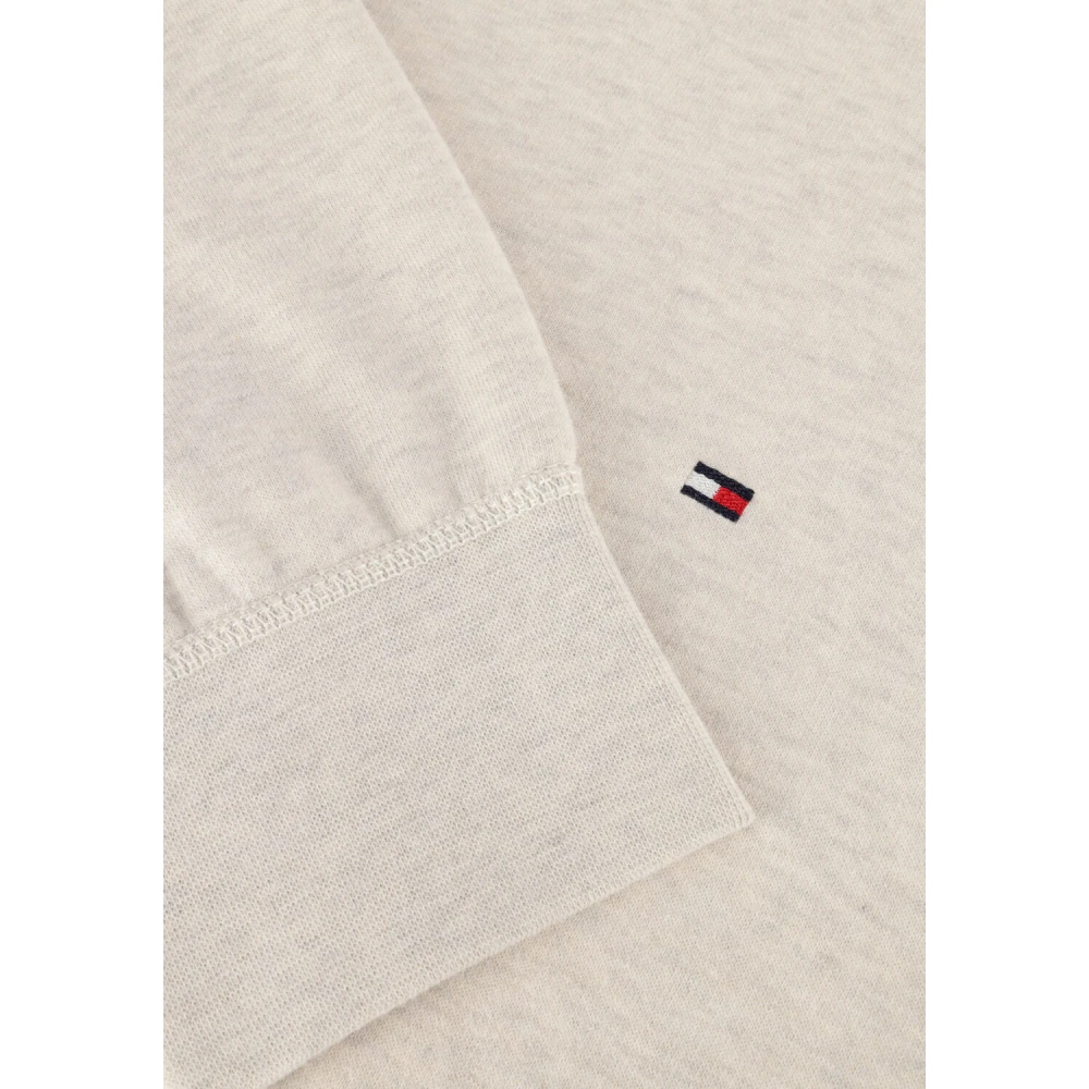 Tommy Hilfiger Beige Fleece Crewneck Sweater Beige Heren