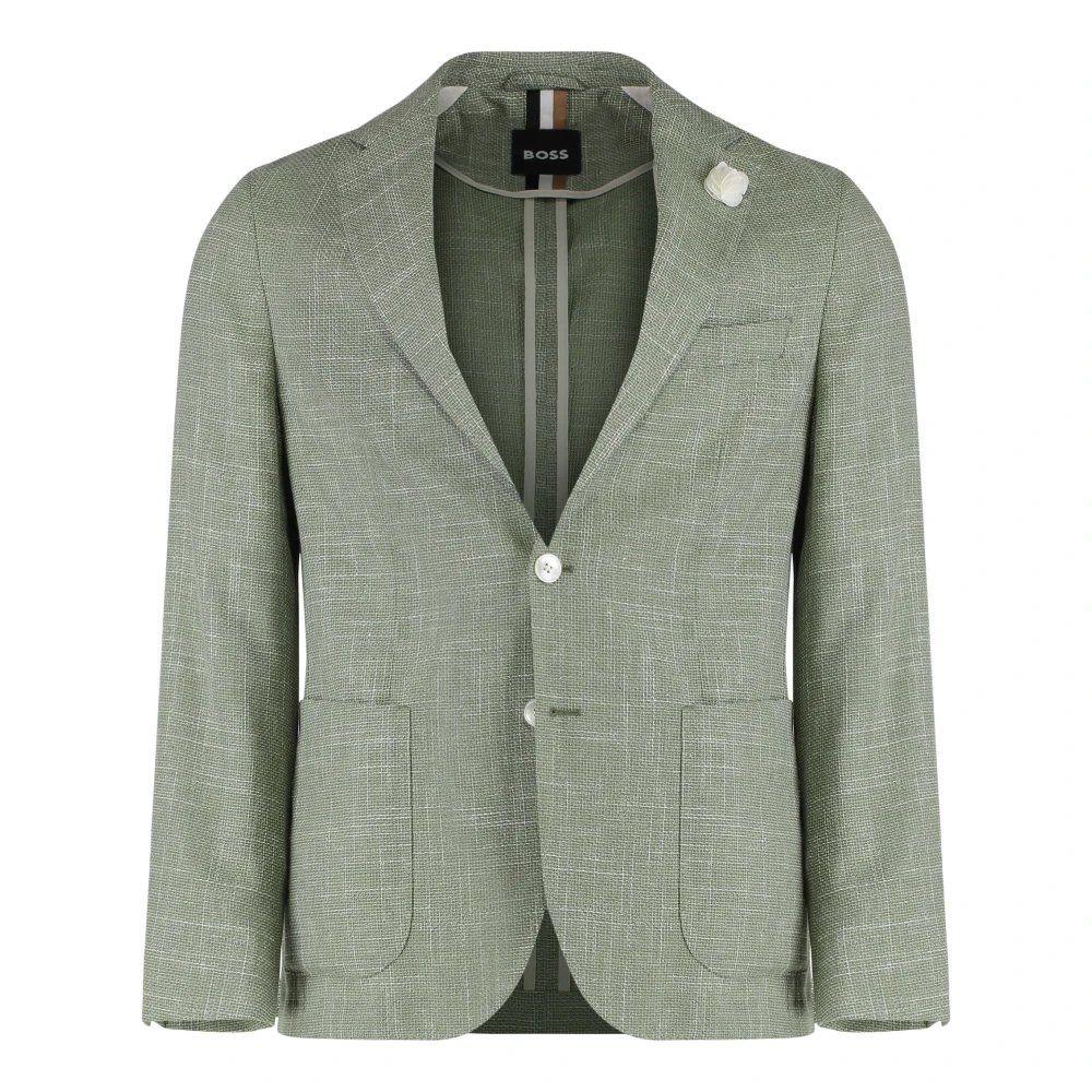 Hugo - Jackets > Blazers - Green - Hugo - Modalova