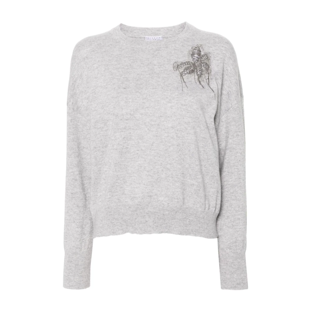 BRUNELLO CUCINELLI Grijze Sweatshirt Aw24 Dameskleding Gray Dames