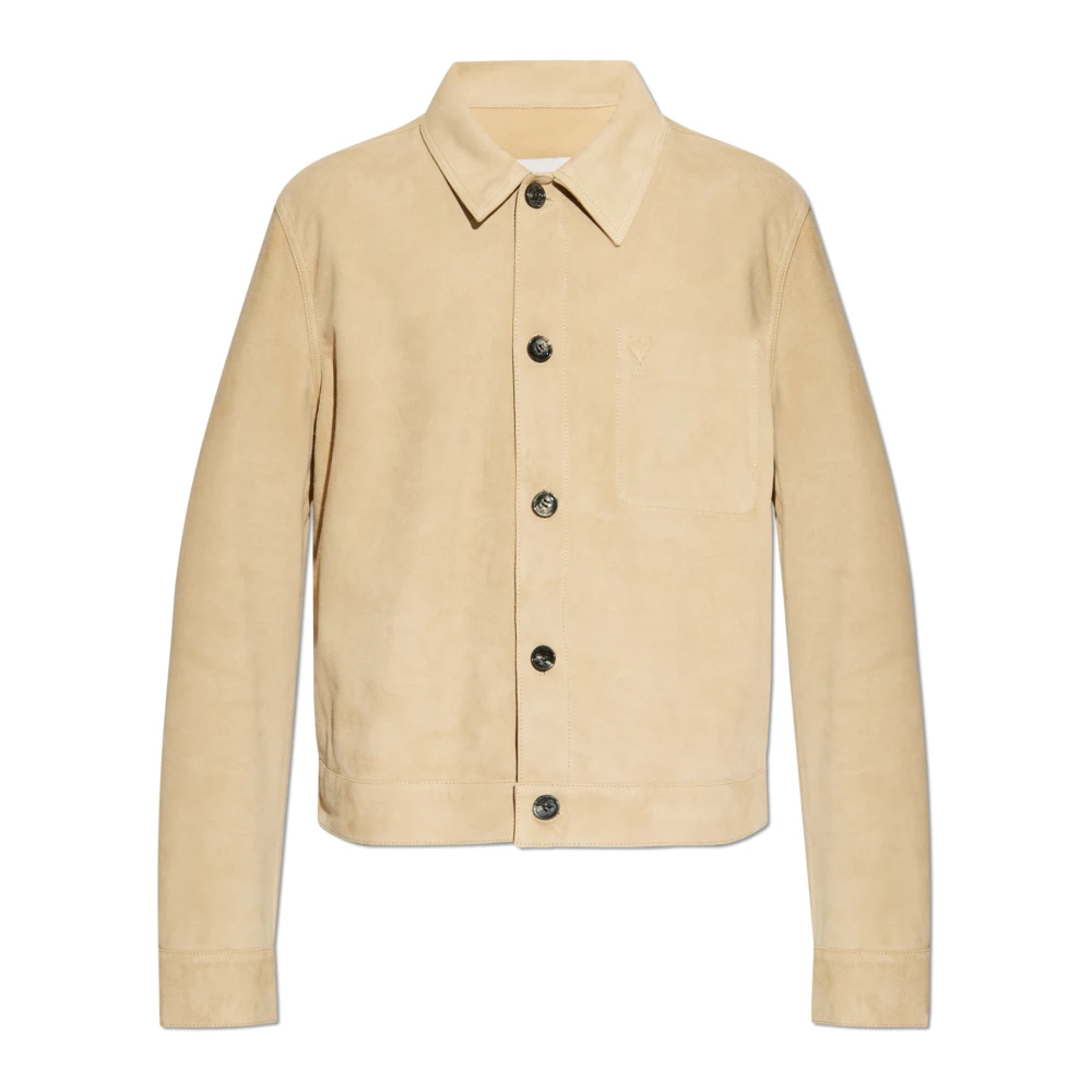 Ami Paris Mockajacka med logotyp Beige, Herr