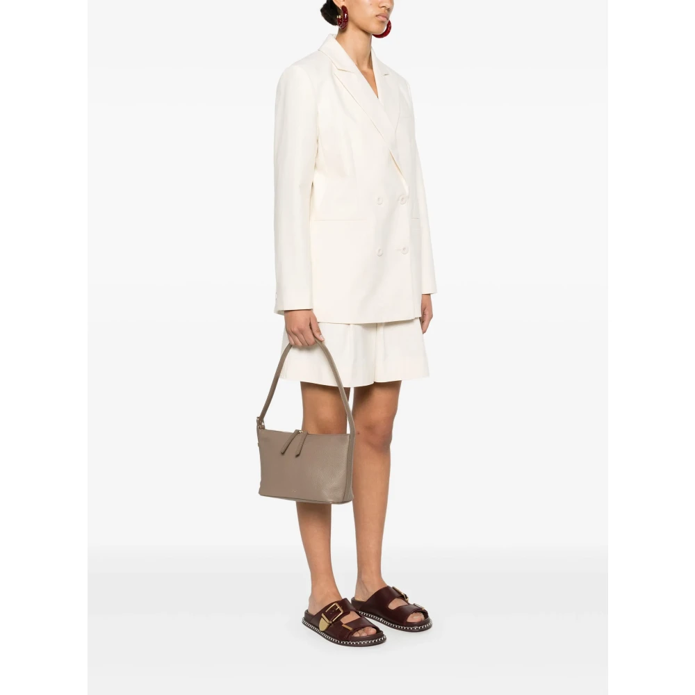 A.p.c. Grijze leren schoudertas Gray Dames