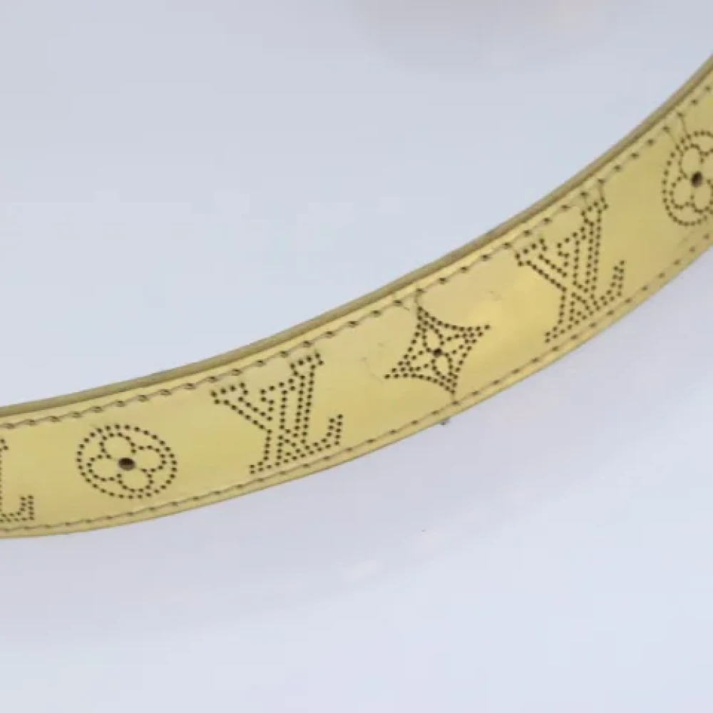 Louis Vuitton Vintage Pre-owned Leather belts Yellow Dames