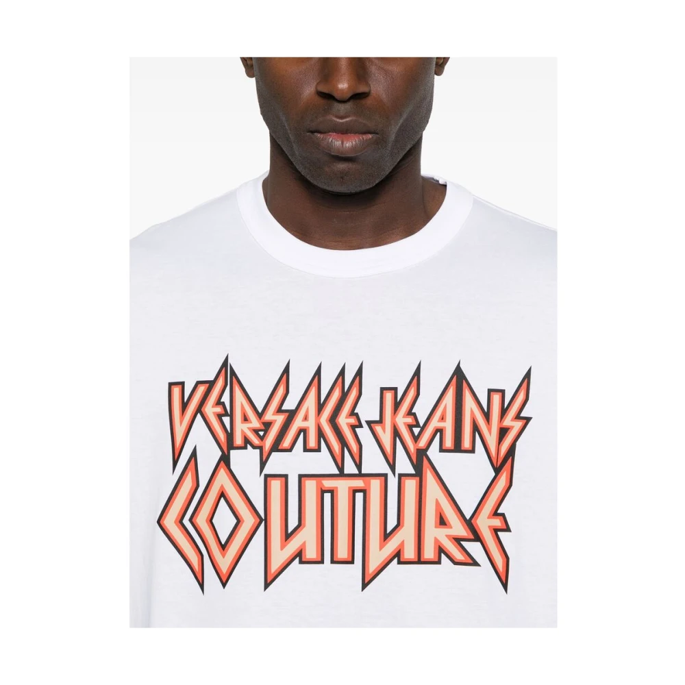 Versace Jeans Couture Witte Crew Neck T-shirt White Heren
