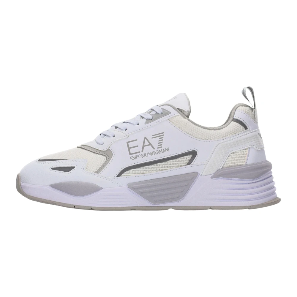 Emporio Armani Ea7 Men's White Sneakers, 10 Uk, Low Top Trainers