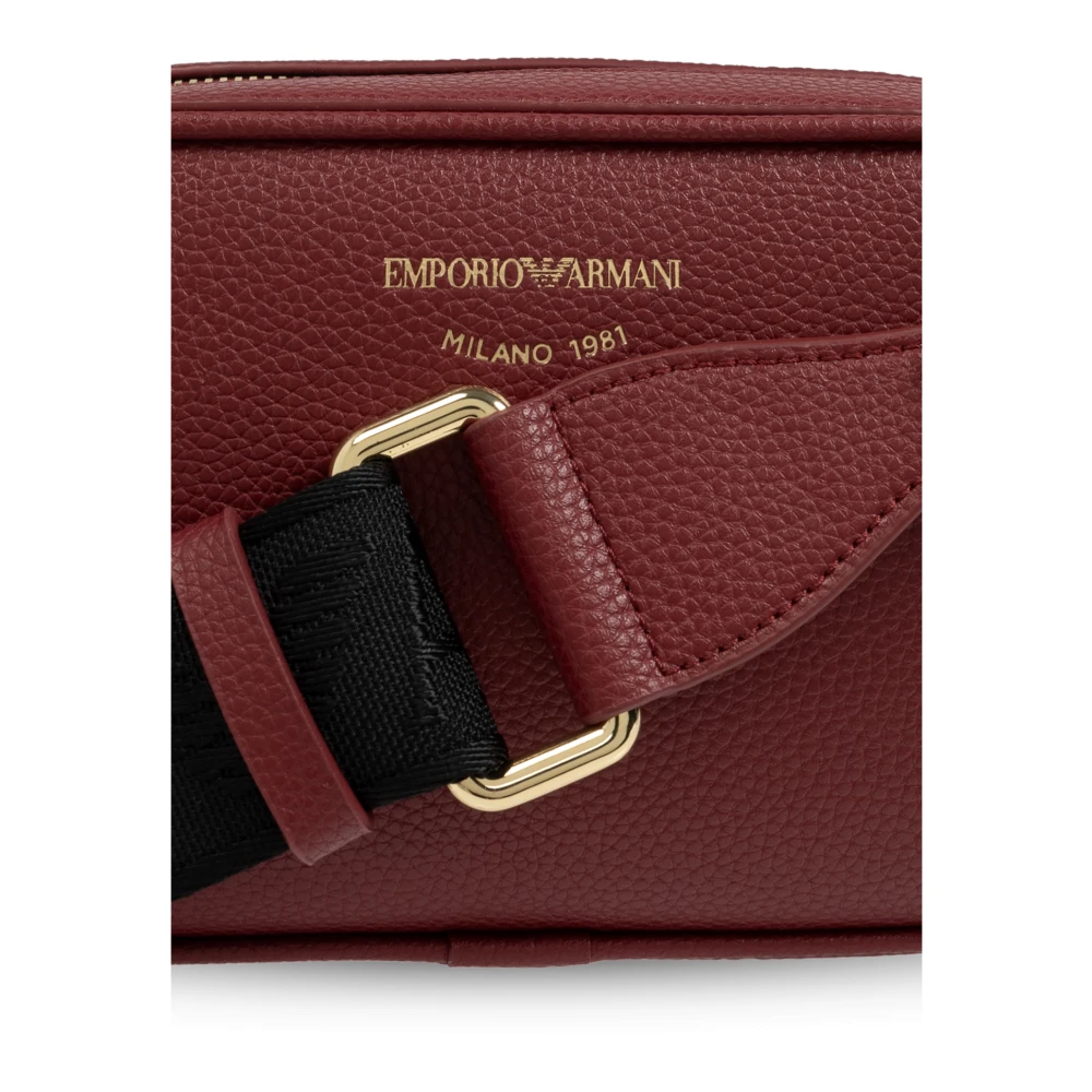 Emporio Armani Schoudertas met bedrukt logo Red Dames