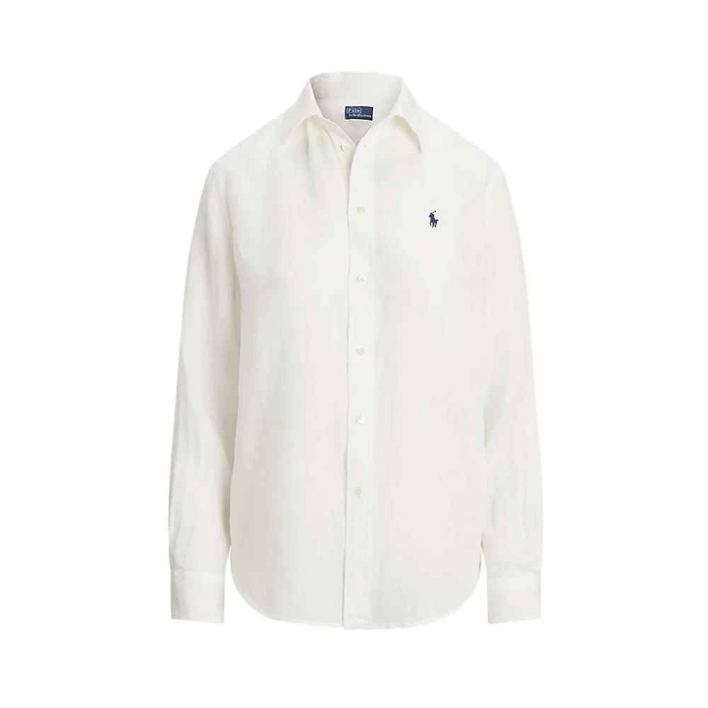 Polo Ralph Lauren Donna Bianco Camicette L, New,