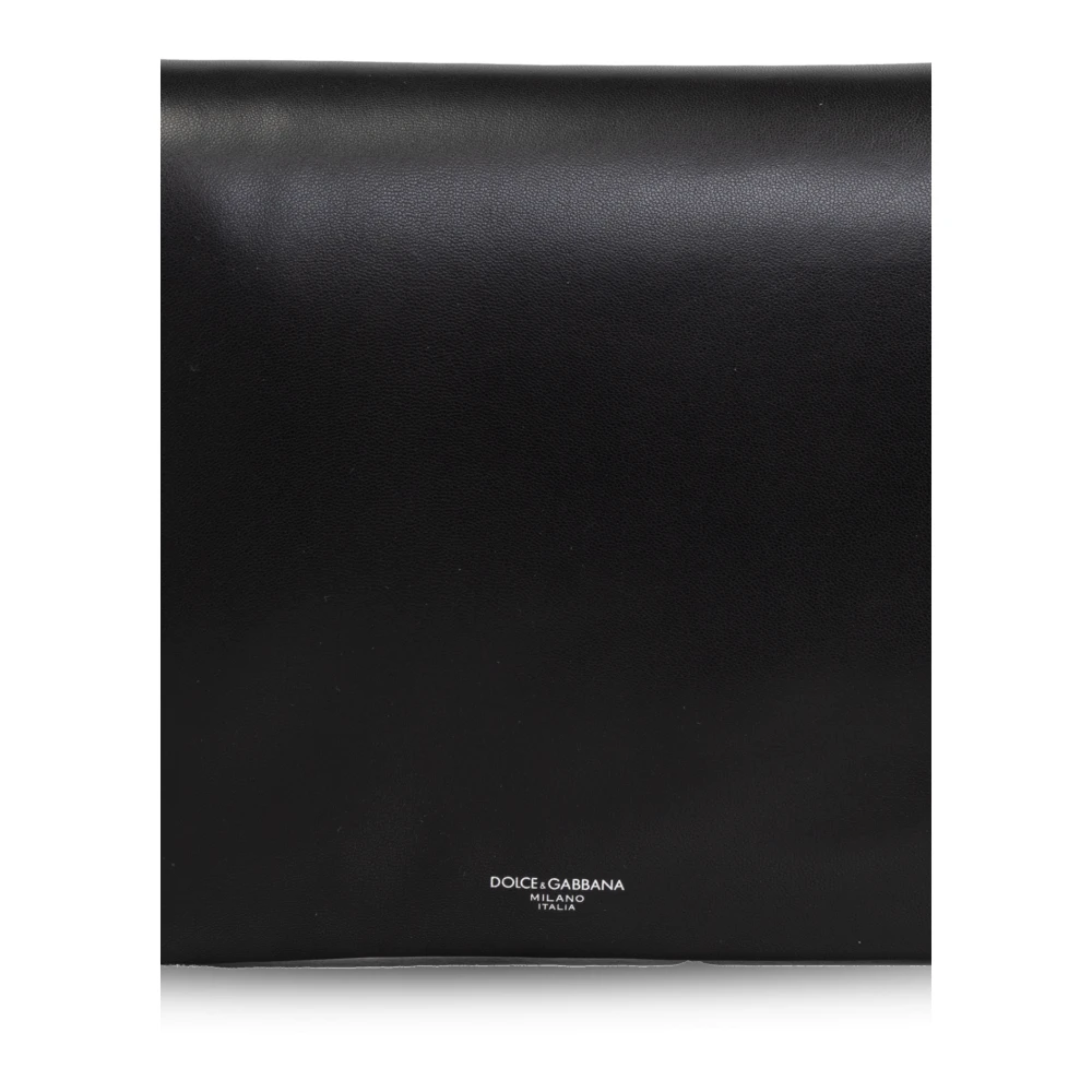 Dolce & Gabbana Leren schoudertas Black Heren