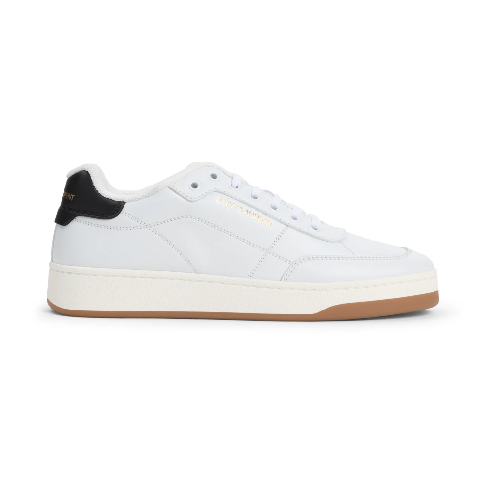 Saint Laurent Sl61 Leren Sneakers Heren Schoenen Wit