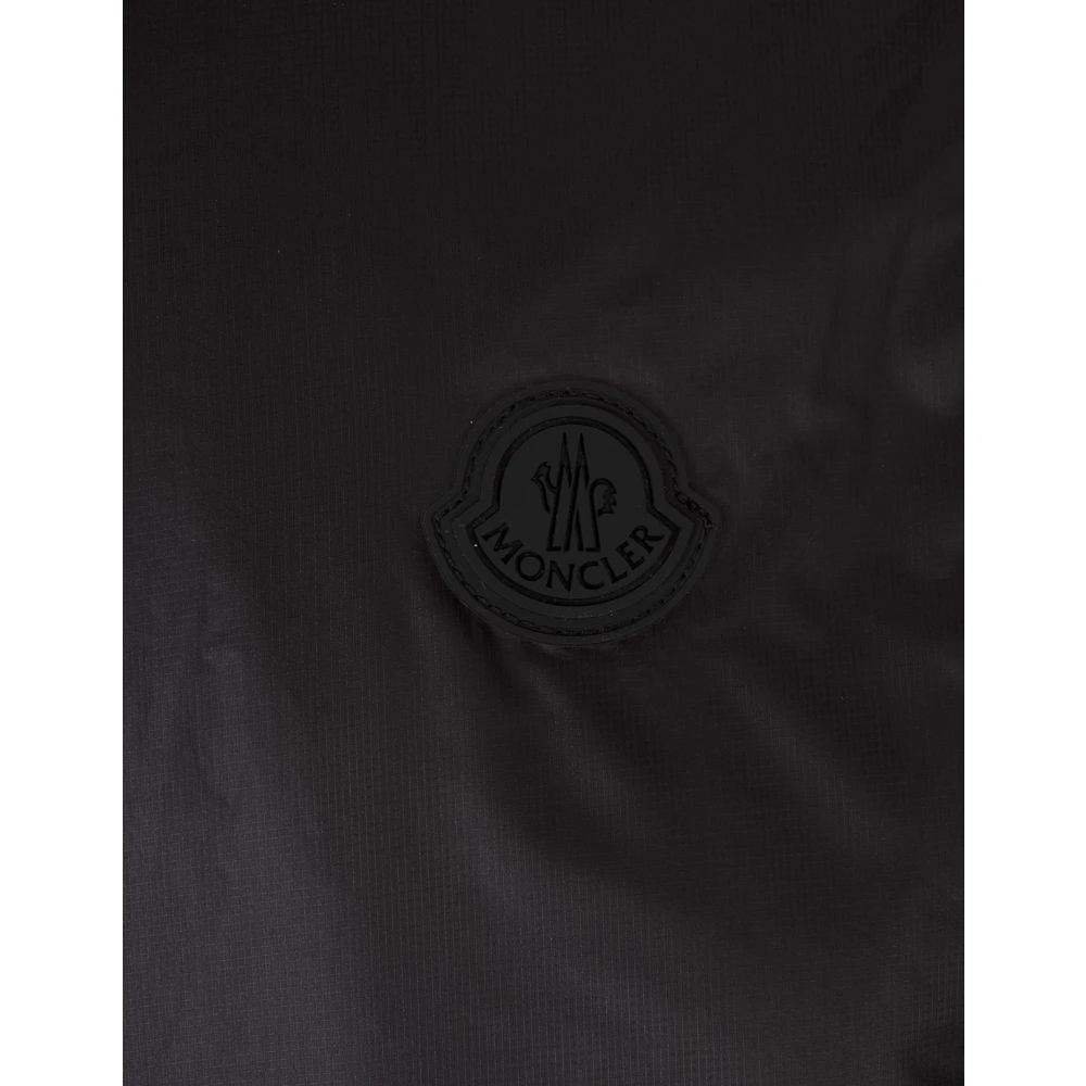 Moncler Zwarte Omkeerbare Donsjas Larcher Black Heren