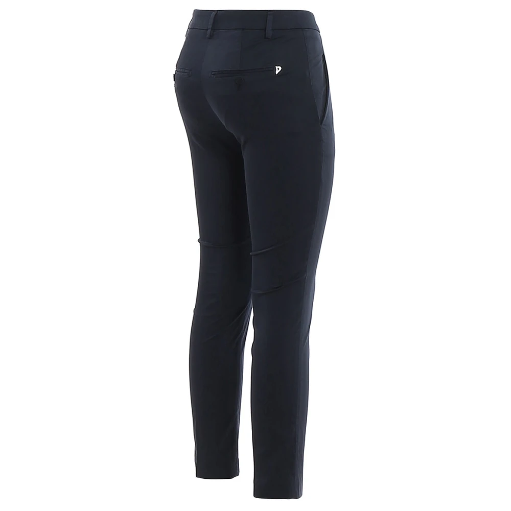 Dondup Stijlvolle leren broek Black Dames