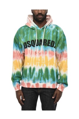 sweat-a-capuche-en-coton-tie-dye-multicolore