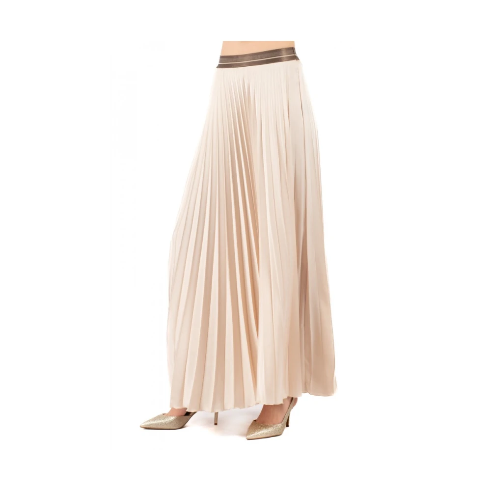 Hanita Elegante Geplooide Rok White Dames