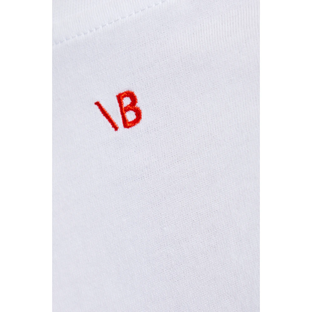 Victoria Beckham T-shirt met print White Dames