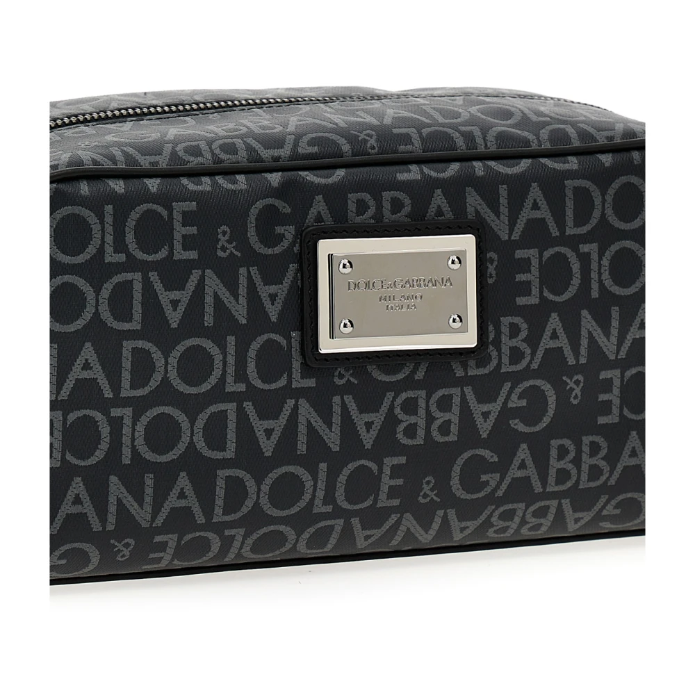 Dolce & Gabbana Logo-print Toilettas Black Heren