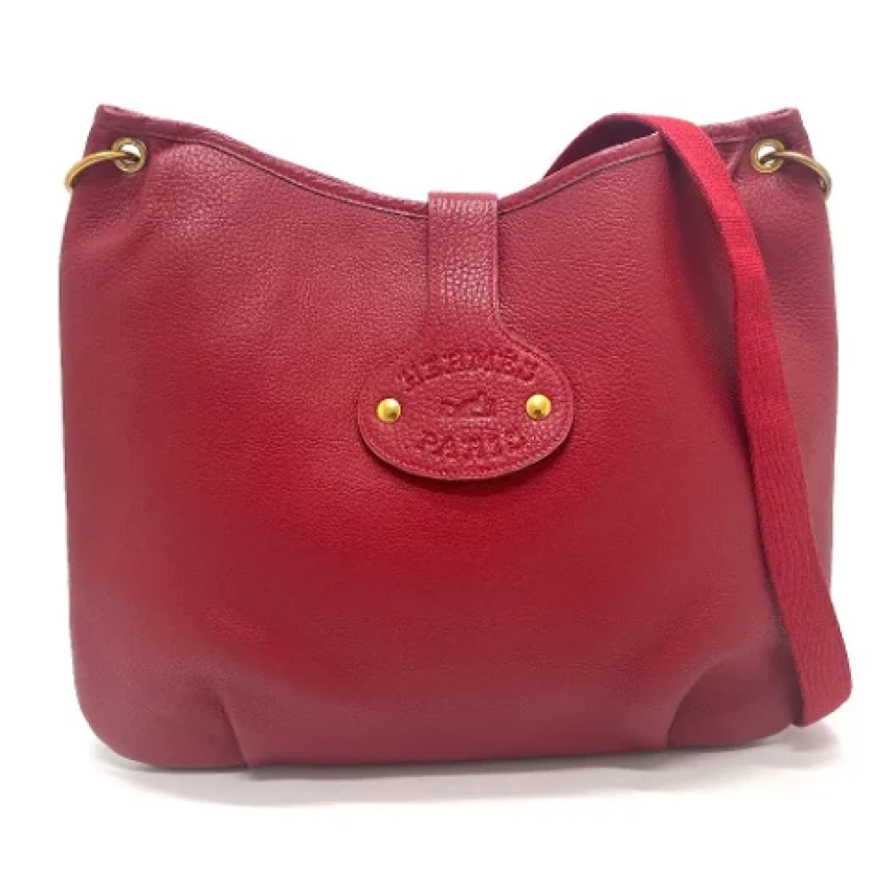 Hermès Vintage Pre-owned Leather shoulder-bags Red Dames