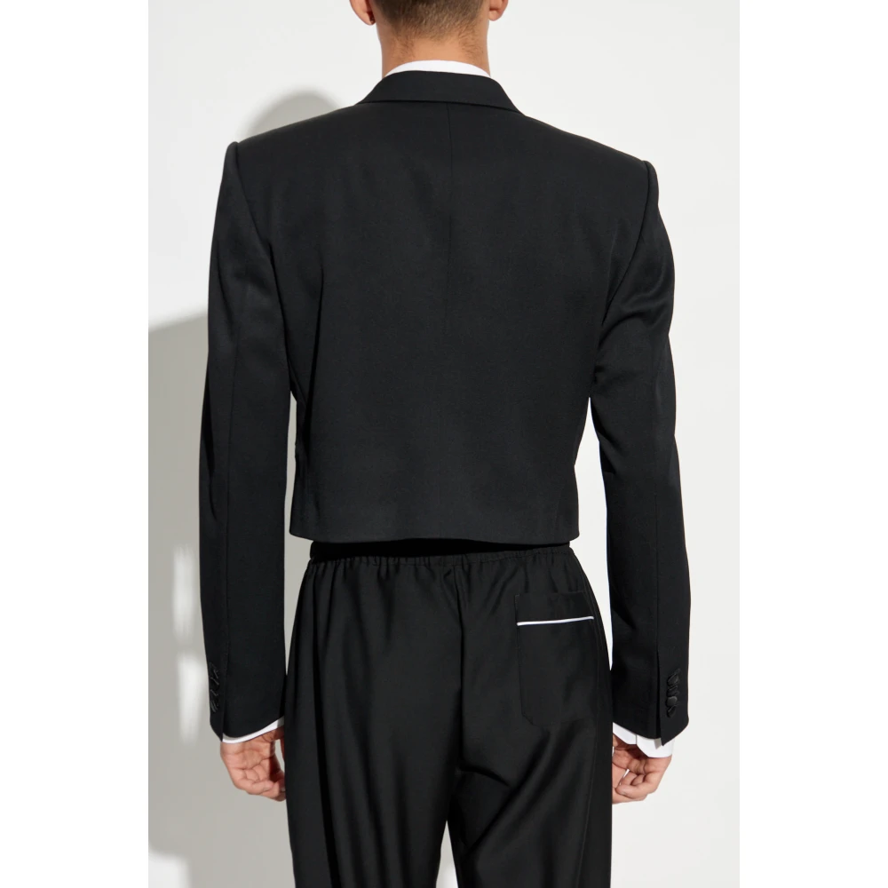 Dolce & Gabbana Wollen blazer Black Heren