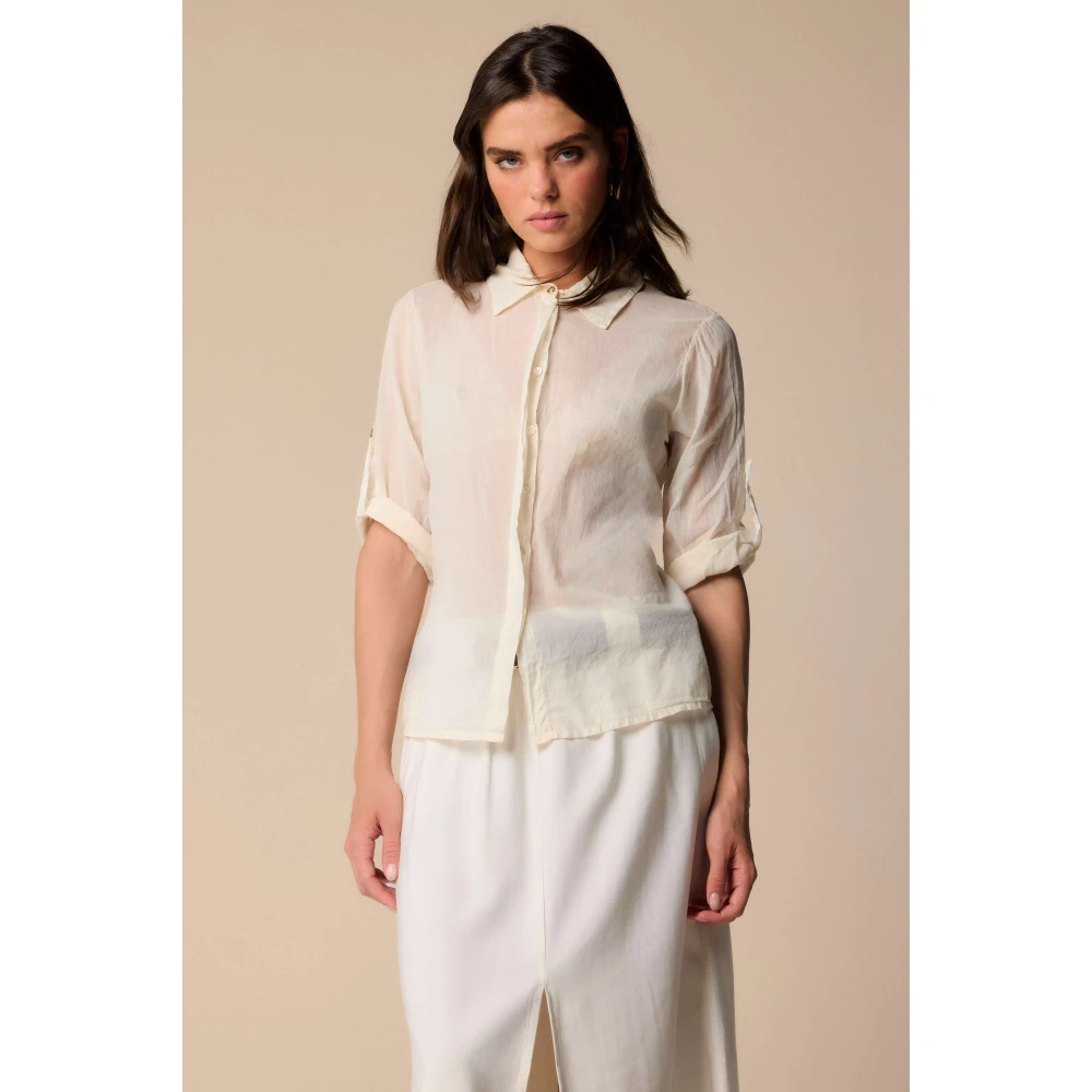 Kocca Luxe Melkroom Blouse White Dames