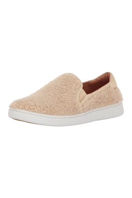 Beige Slip-On Sneakers med låg profil