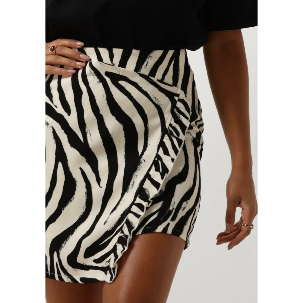 Refined Department Zebra Mini Rok Multicolor Dames