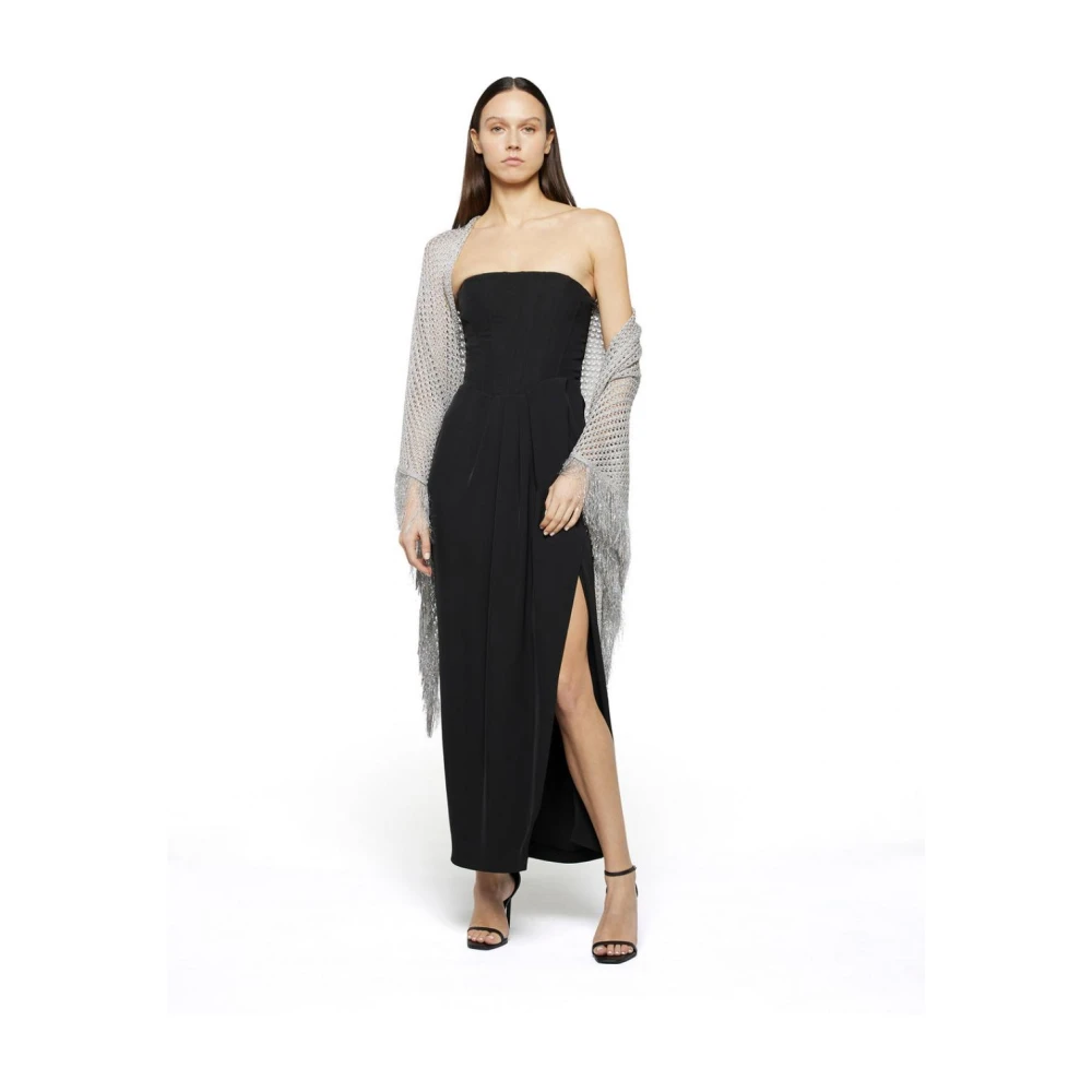Simona Corsellini Viscose Sjaal Gray Dames