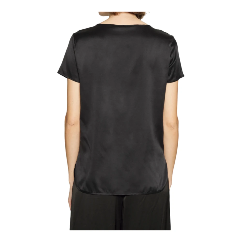 Max Mara Zwarte Cortona Overhemden Black Dames