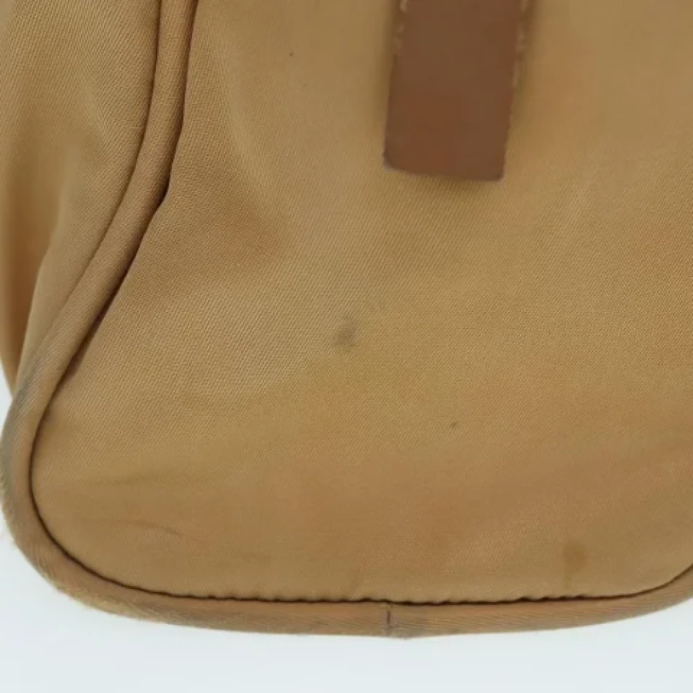 Prada Vintage Pre-owned Nylon handbags Beige Dames