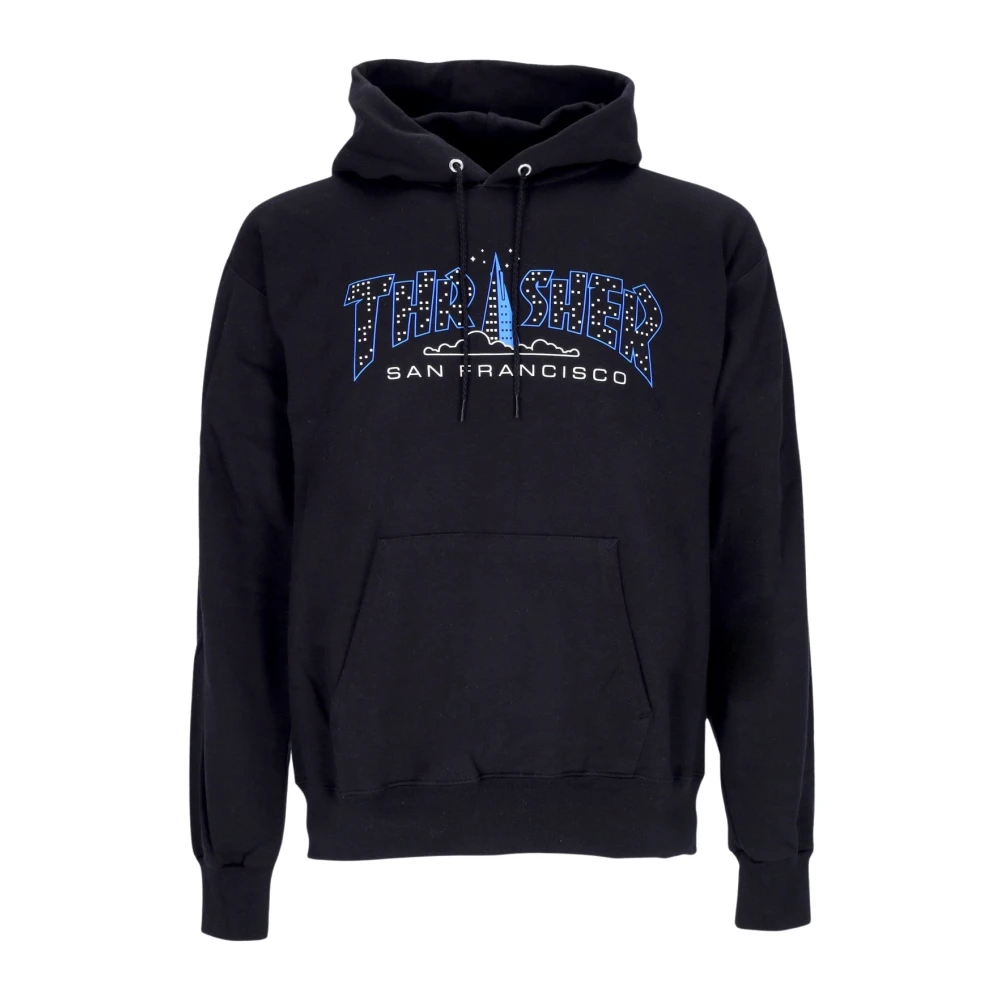 Thrasher Men's Black Pyramid Hooded Sweatshirt - Hoodies - L - Sweatshirts & Hoodies