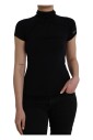 haut-noir-a-manches-courtes-a-col-roule