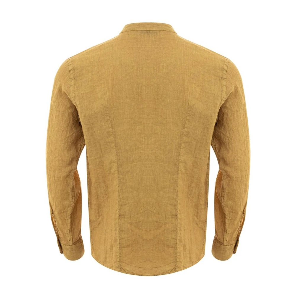 Gran Sasso Casual Linnen Overhemd Yellow Heren
