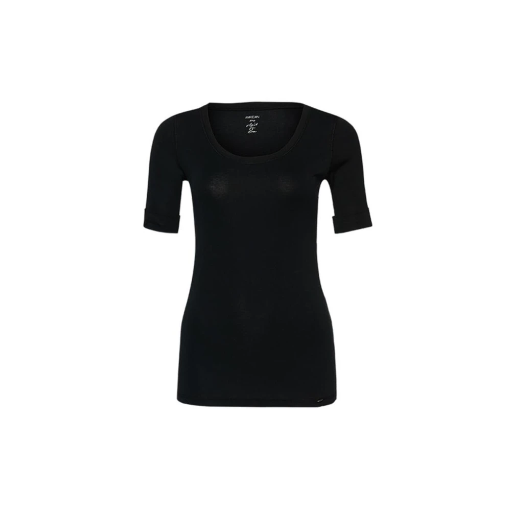 Marc Cain Women's Black High-Quality Basic-Shirt - T-Shirts - L - Tops