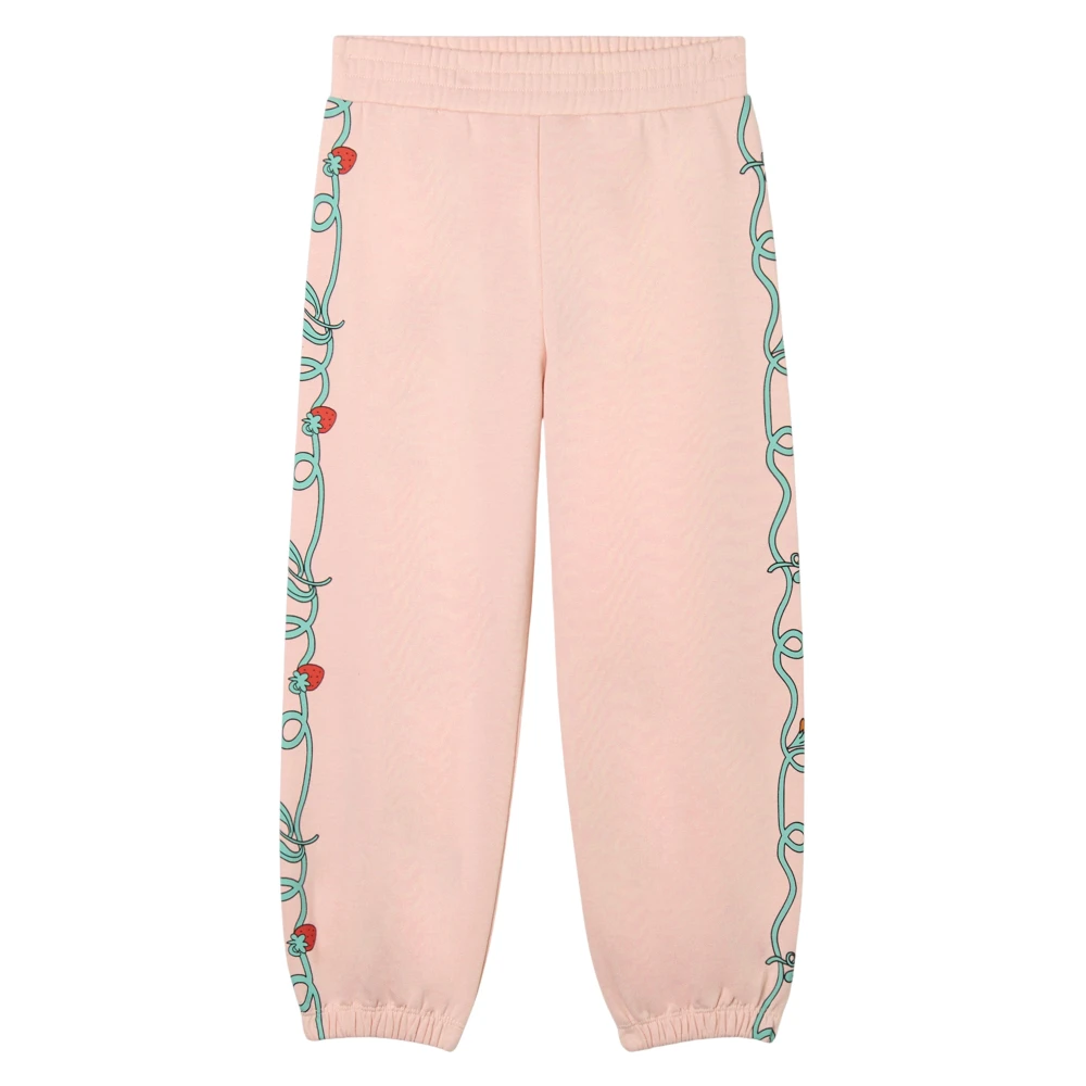 Stella Mccartney Girls Pink Sweatpants, 5 Y, Logo Joggers