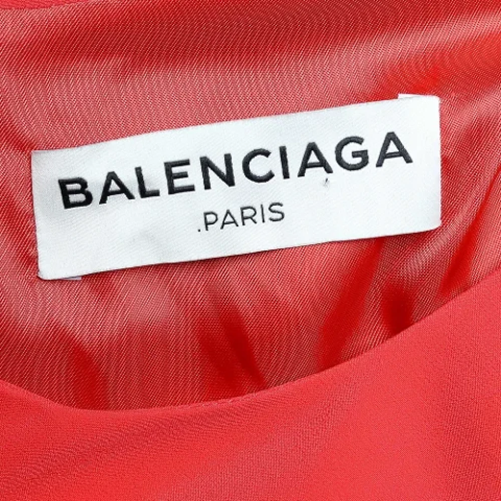 Balenciaga Vintage Pre-owned Acetate dresses Orange Dames
