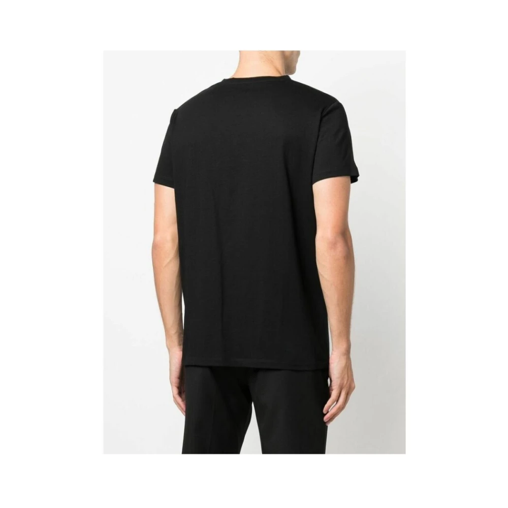 Balmain Ecologisch ontworpen T-shirt met logoprint Black Heren