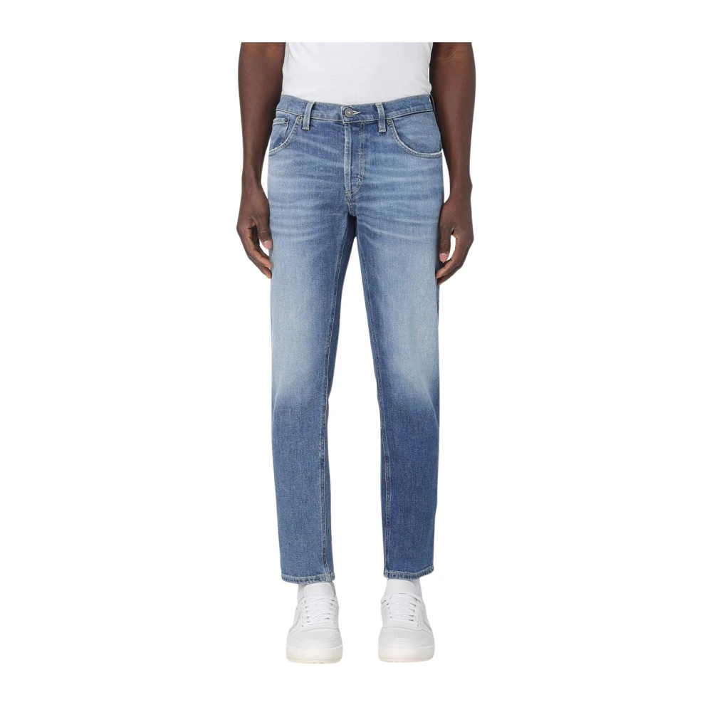 Dondup Men's Blue Slim-Fit Jeans,, Classic Fit Straight Leg Jeans W36