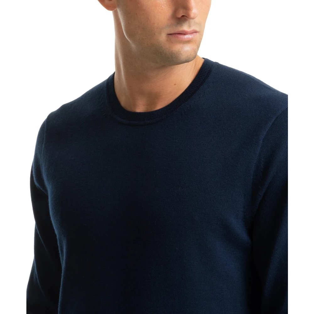 Michael Kors Simpele trui met logo borduursels Blue Heren