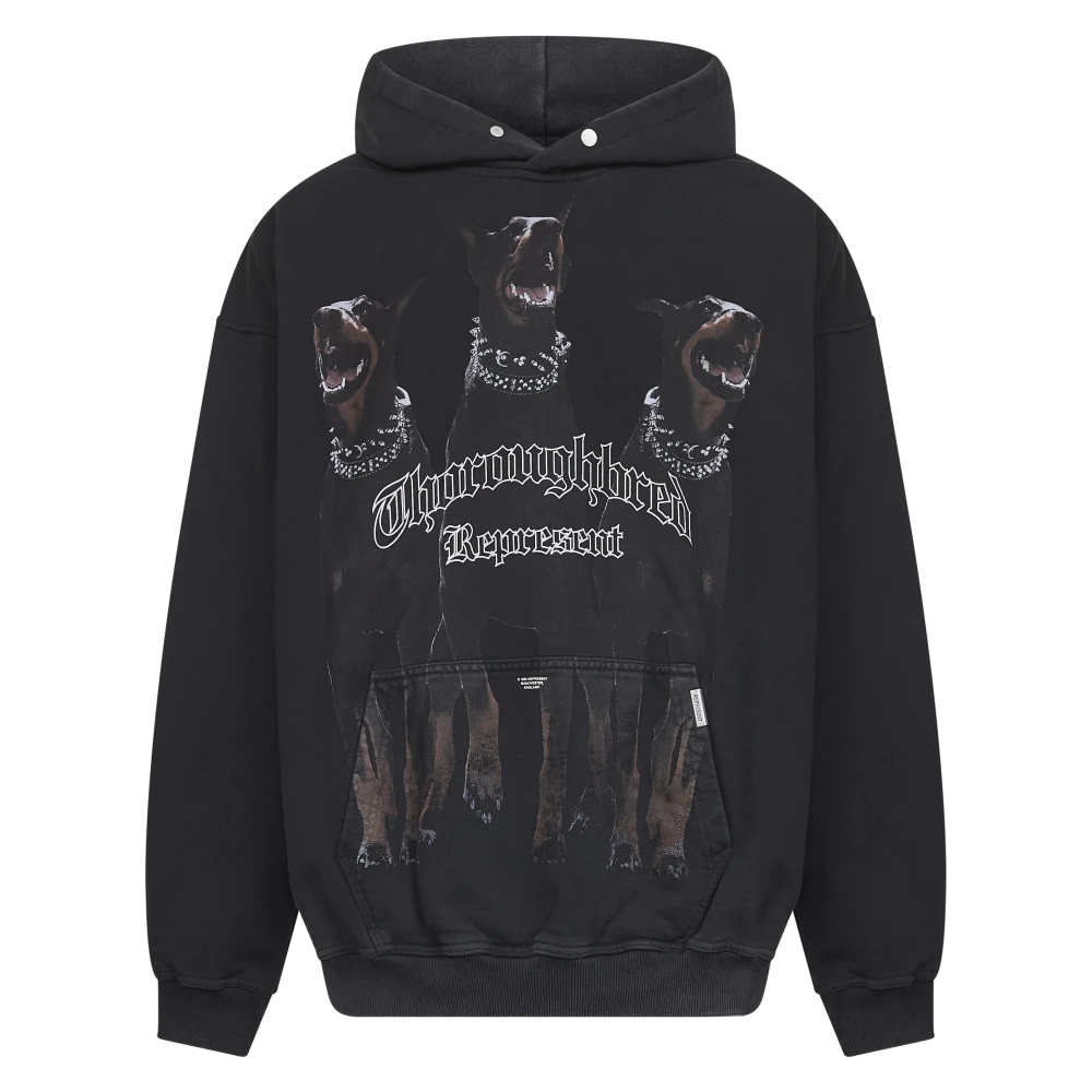 Represent Men's Black Hoodies, S, Jumpers