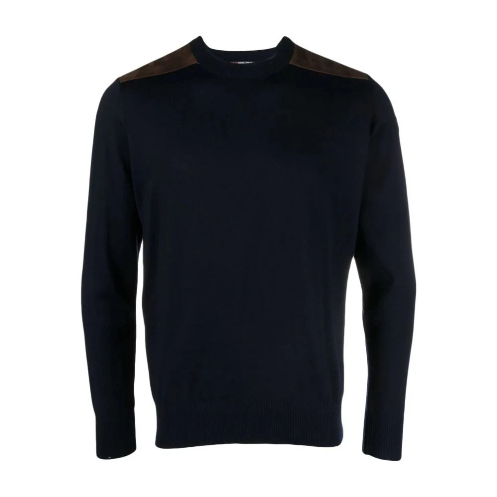 PAUL & SHARK Blauwe Wol Crewneck Sweater Blue Heren
